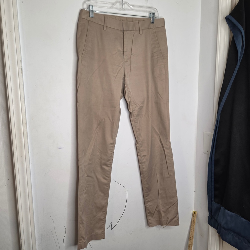 Bonobos Mens Washed Chino Pants Khaki Tan Slim Fit 30x32 Wednesday Embroidery